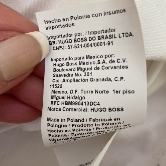 Hugo Boss Beautiful High Quality CottonStretch Logo Buttons Blouse - Picture 8 of 10